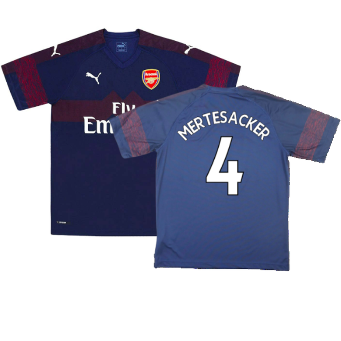 Arsenal 2018-19 Away Shirt (S) (Excellent) (Mertesacker 4)