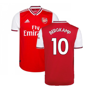 Arsenal 2019-20 Home Shirt (S) (Good) (BERGKAMP 10)_0