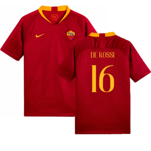 AS Roma 2018-19 Home Shirt (Mint) (De Rossi 16)_0