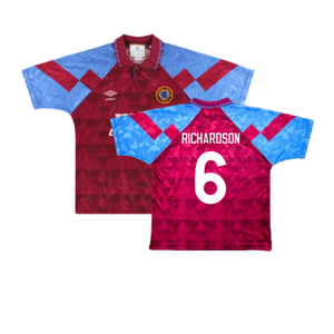 Aston Villa 1990-92 Home Shirt (XL) (Very Good) (Richardson 6)_0