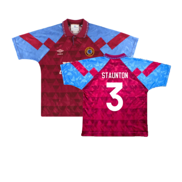 Aston Villa 1990-92 Home Shirt (Good) (Staunton 3)