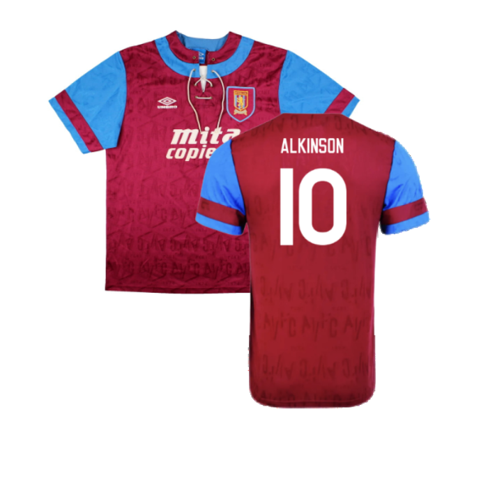 Aston Villa 1992 Home Shirt (XL) (Excellent) (Alkinson 10)