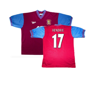 Aston Villa 1997-1998 Home Shirt (Excellent) (Hendrie 17)_0