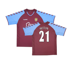 Aston Villa 2004-05 Home Football Shirt (Excellent) (Hutton 21)_0