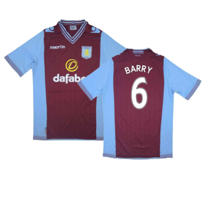 Aston Villa 2013-14 Home Shirt (L) (Excellent) (Barry 6)_0