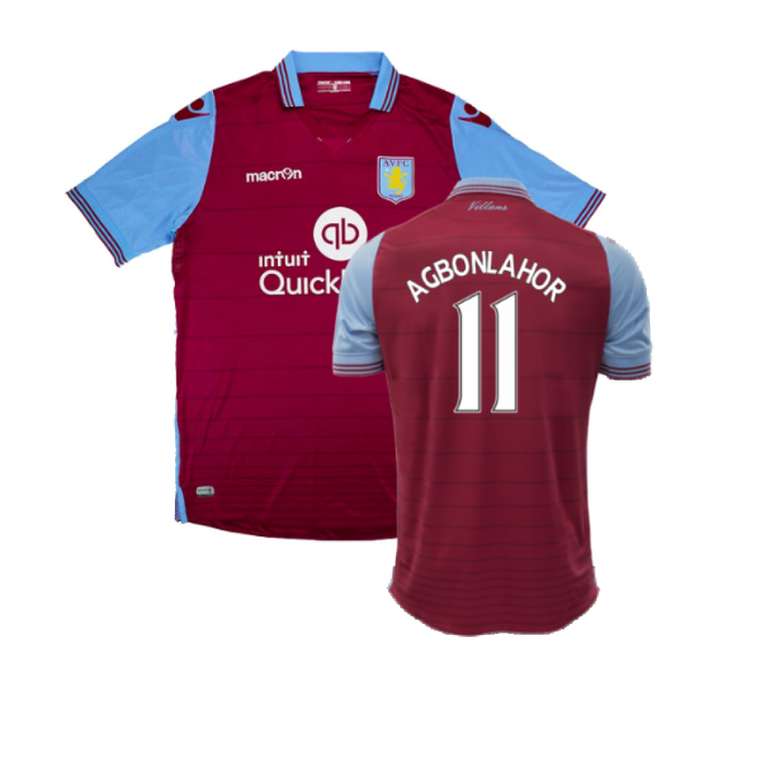 Aston Villa 2015-16 Home Shirt (XL) (Very Good) (Agbonlahor 11)