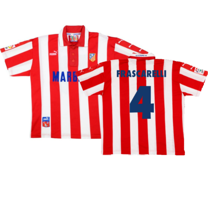 Atletico Madrid 1997-1998 Home Shirt (M) (Excellent) (Frascarelli 4)