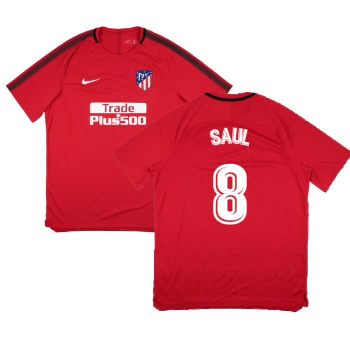 Atletico Madrid 2017-18 Nike Training Shirt (XL) (Saul 8) (Mint)