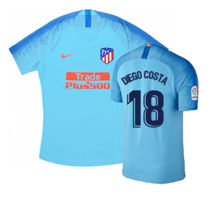 Atletico Madrid 2018-19 Away Shirt (S) (Mint) (Diego Costa 18)