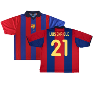 Barcelona 2000-01 Home Shirt (XL) (Very Good) (Luis Enrique  21)_0