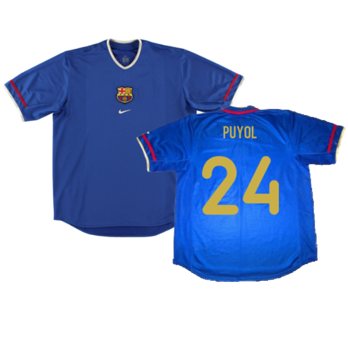 Barcelona 2001-02 Third Shirt (M) (Fair) (Puyol 24)