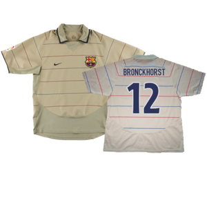 Barcelona 2003-04 Away Shirt (M) (Excellent) (Bronckhorst 12)_0