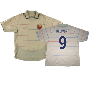 Barcelona 2003-04 Away Shirt (M) (Excellent) (Kluivert 9)_0