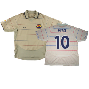 Barcelona 2003-04 Away Shirt (M) (Excellent) (Messi 10)_0