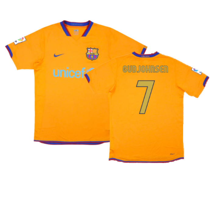 Barcelona 2006-07 Away Shirt (Excellent) (Gudjohnsen 7)