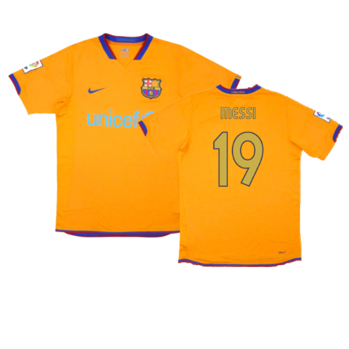 Barcelona 2006-07 Away Shirt (XL) (Good) (Messi 19)