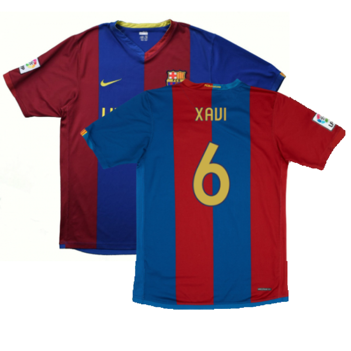 Barcelona 2006-07 Home Shirt (M) (Very Good) (Xavi 6)