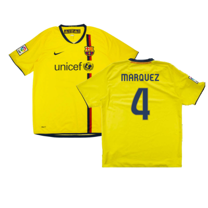 Barcelona 2008-10 Away Shirt (M) (Marquez 4) (Very Good)