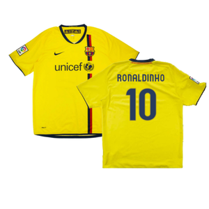 Barcelona 2008-10 Away Shirt (M) (RONALDINHO 10) (Very Good)_0