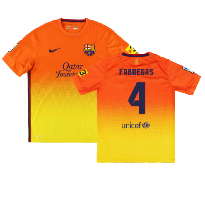 Barcelona 2012-13 Away Shirt (XL) (Very Good) (Fabregas 4)