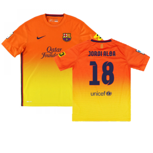 Barcelona 2012-13 Away Shirt (L) (Very Good) (Jordi Alba 18)_0