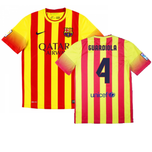 Barcelona 2013-14 Away Shirt (S) (Excellent) (Guardiola 4)_0