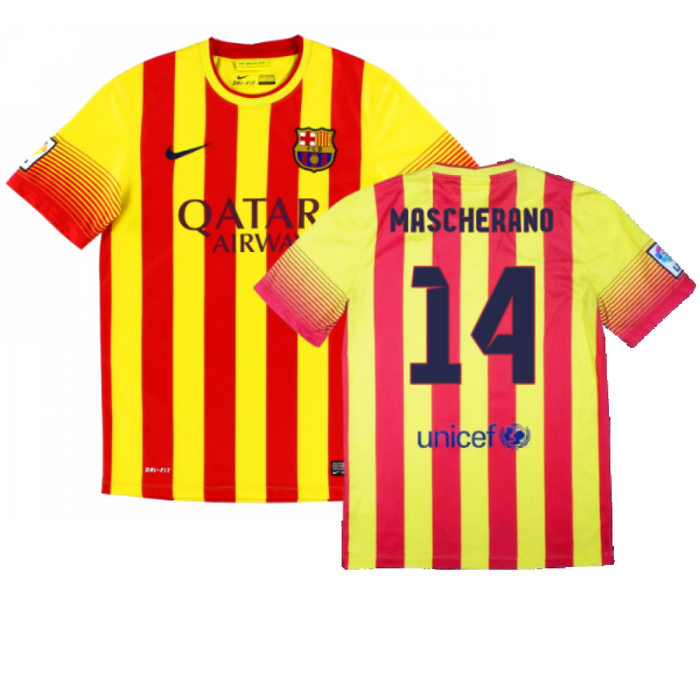 Barcelona 2013-14 Away Shirt (S) (Excellent) (Mascherano 14)