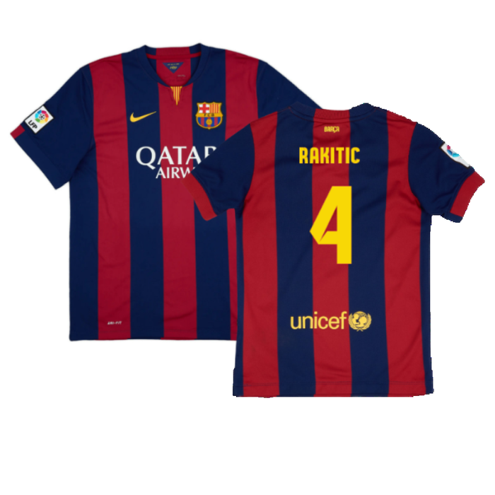 Barcelona 2014-15 home shirt (L) (Mint) (Rakitic 4)