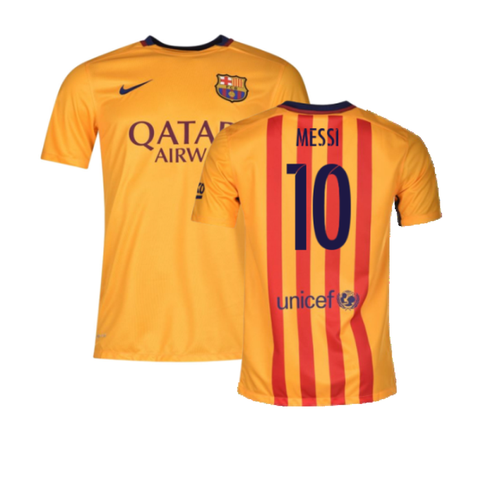 Barcelona 2015-16 Away Shirt (MB) (Mint) (Messi 10)