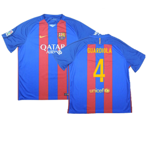 Barcelona 2016-17 Home Shirt (S) (Very Good) (Guardiola 4)_0