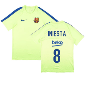 Barcelona 2016-17 Nike Training Shirt (S) (Iniesta 8) (Good)_0
