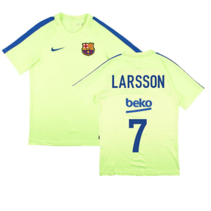Barcelona 2016-17 Nike Training Shirt (S) (Larsson 7) (Good)_0