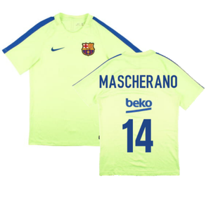 Barcelona 2016-17 Nike Training Shirt (S) (Mascherano 14) (Good)_0