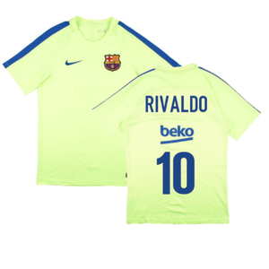 Barcelona 2016-17 Nike Training Shirt (S) (Rivaldo 10) (Good)_0