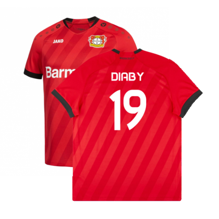 Bayer Leverkusen 2019-20 Home Shirt (Mint) (Diaby 19)