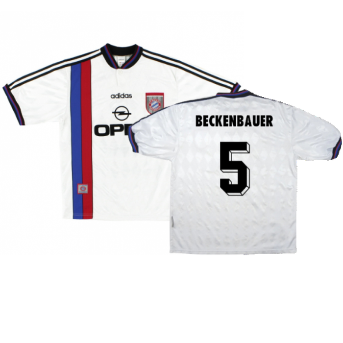 Bayern Munich 1996-98 Away Shirt (L) Strunz #8 (Fair) (Beckenbauer 5)