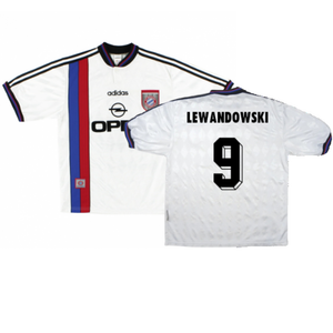 Bayern Munich 1996-98 Away Shirt (L) Strunz #8 (Fair) (Lewandowski 9)_0