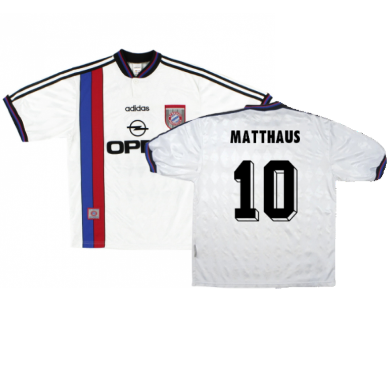 Bayern Munich 1996-98 Away Shirt (L) Strunz #8 (Fair) (Matthaus 10