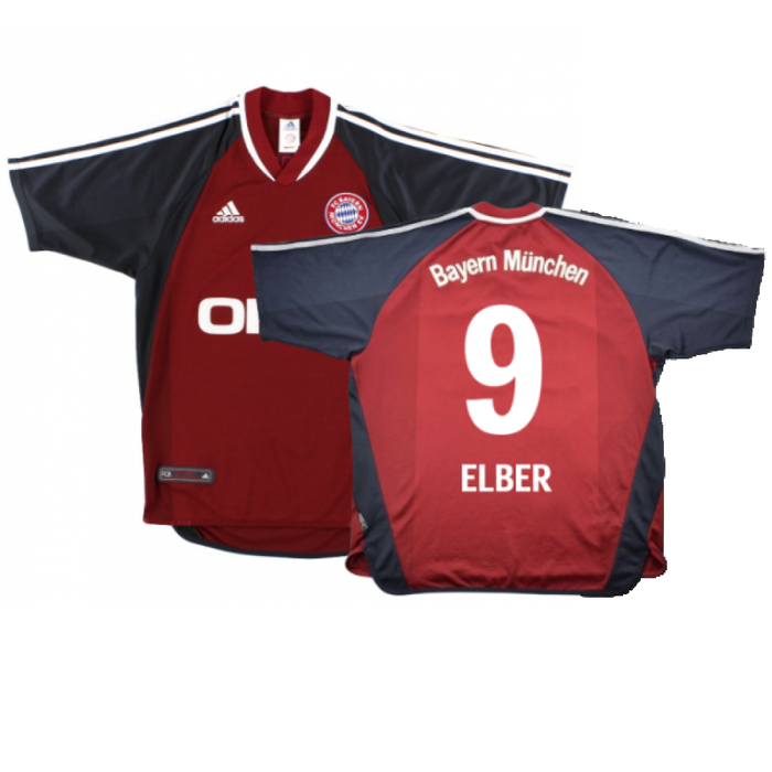 Bayern Munich 2001-02 Home Shirt (S) (Good) (Elber 9)