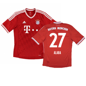 Bayern Munich 2013-14 Home Shirt (S) (Excellent) (Alaba 27)_0