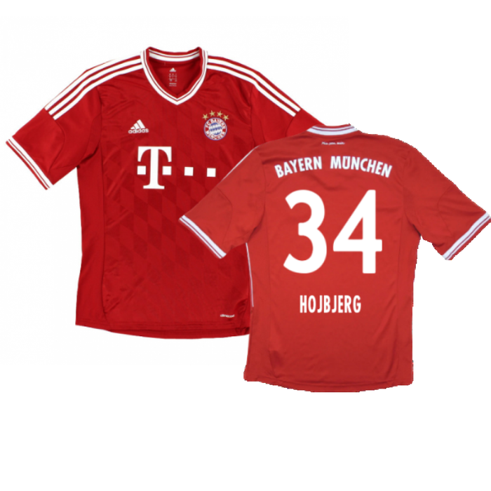 Bayern Munich 2013-14 Home Shirt (S) (Excellent) (Hojbjerg 34)