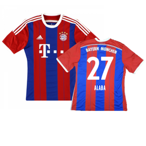 Bayern Munich 2014-15 Home Shirt (S) (Mint) (Alaba 27)_0