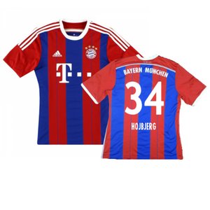 Bayern Munich 2014-15 Home Shirt (S) (Excellent) (Hojbjerg 34)_0