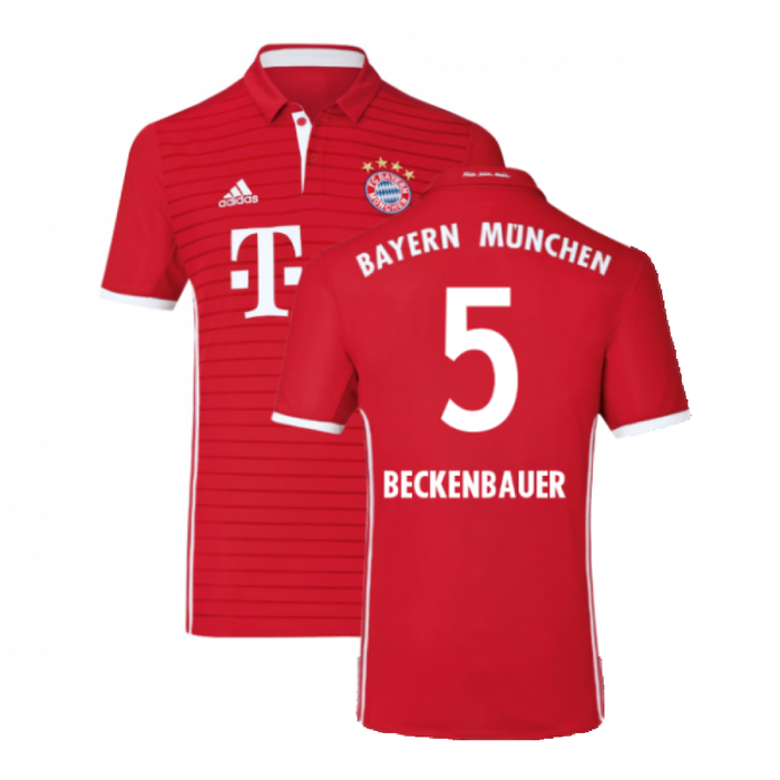 Bayern Munich 2016-17 Home Shirt (Excellent) (Beckenbauer 5)