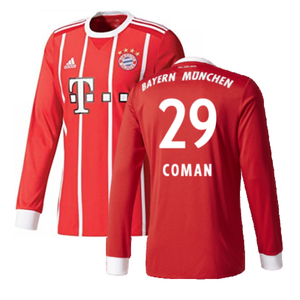 Bayern Munich 2017-18 Home Long Sleeve Shirt (XL) (Excellent) (Coman 29)_0