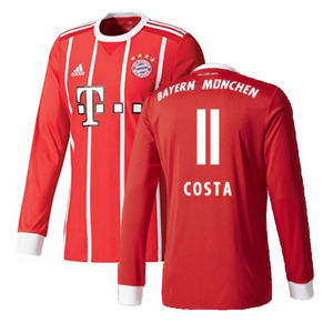 Bayern Munich 2017-18 Home Long Sleeve Shirt (XL) (Excellent) (Costa 11)_0