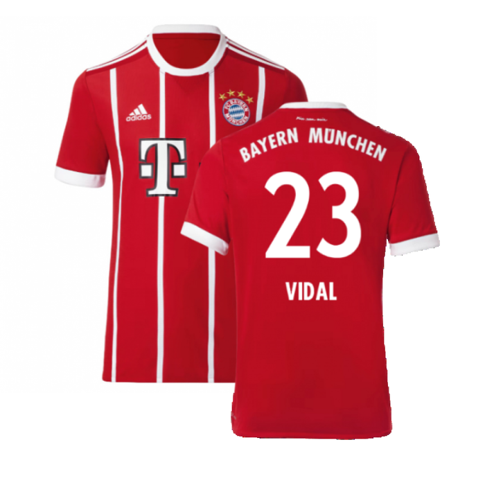 Bayern Munich 2017-18 Home Shirt (Excellent) (Vidal 23)