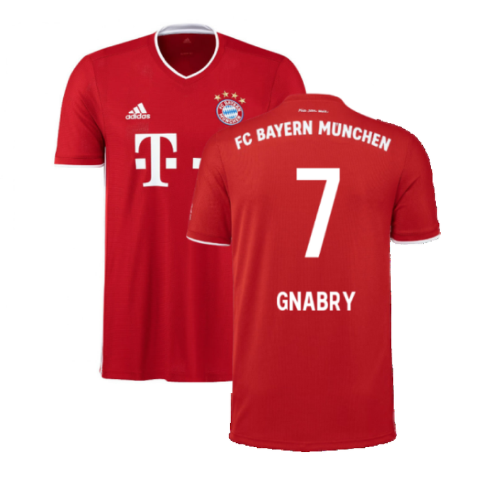 Bayern Munich 2020-21 Home Shirt (L) (Mint) (GNABRY 7)