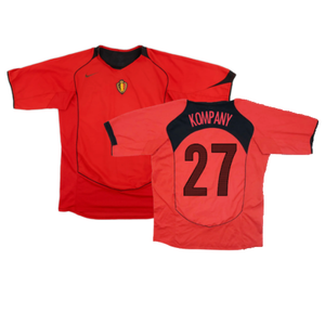 Belgium 2004-05 Home Shirt (L) (Excellent) (Kompany 27)_0