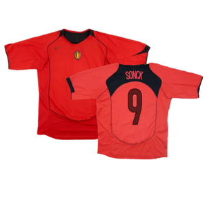 Belgium 2004-05 Home Shirt (L) (Excellent) (Sonck 9)_0